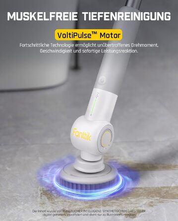 Електрична щітка для чищення Fanttik Flip G9 Pro з двигуном VoltiPulse, біла