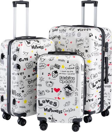 Валіза Xonic Design: міцний корпус, 360° обертання, кодовий замок, полікарбонат, L/XL або набір (3 шт.)