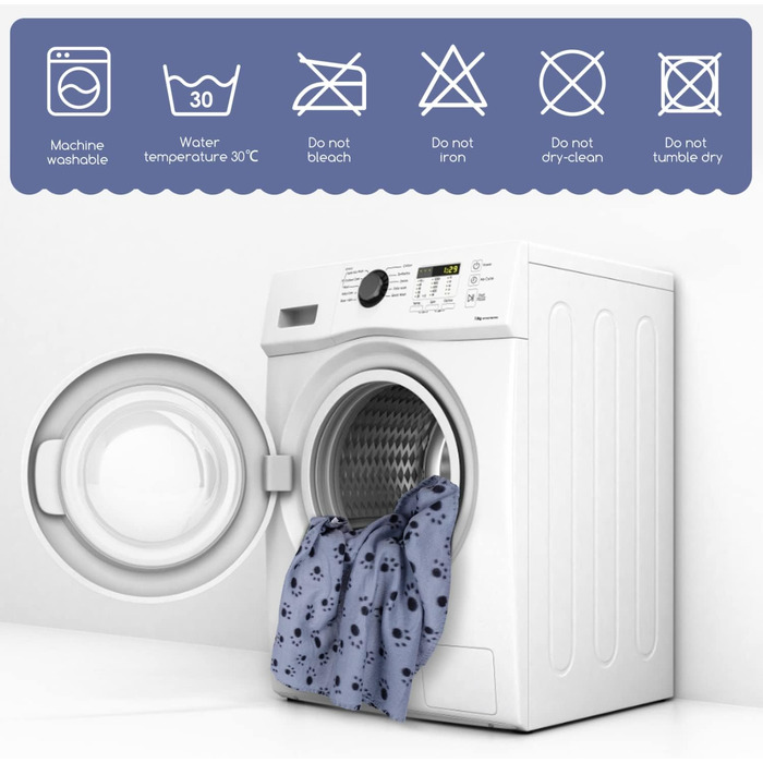 М'яка флісова ковдра для собак та котів Nobleza 120x100 см - тепла, миюча, для тварин