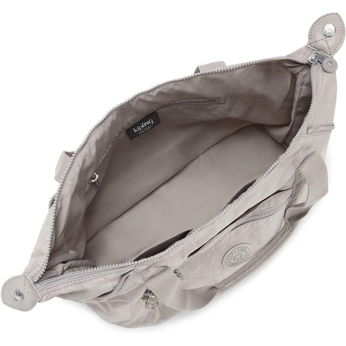 Сумка Kipling ART середнього розміру сіра Gris – оригінальна жіноча сумка через плече