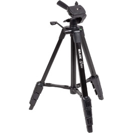 Штатив SLIK U884 4-ступінний компактний легкий складаний з алюмінію для DSLR/SLR камер Canon, Nikon, Sony з 3-сторонньою головкою для панорамної зйомки та сумкою - Чорний