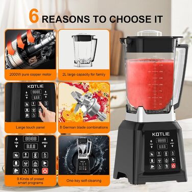 Міксер настільний KOTLIE NY-8088EJA, 2л, 7 функцій, самоочищення