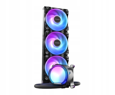Рідинне охолодження AIO TCOMAS LE100 360 ARGB 3x120мм до 2500 RPM, Чорний