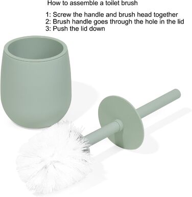 Набір аксесуарів для ванної кімнати: сміттєвий бак 3л, тримач для зубних щіток, дозатор мила, органайзер для косметики, щітка для унітазу та тримач, зелений, 5 предметів