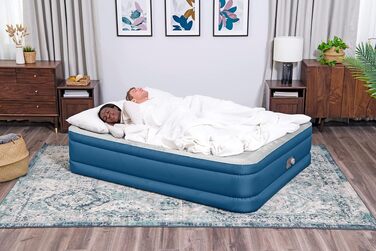 Повітряний матрац Bestway Fortech Snugable Top з вбудованим електричним насосом, Double XL/Mid, 203 x 152 x 46 см