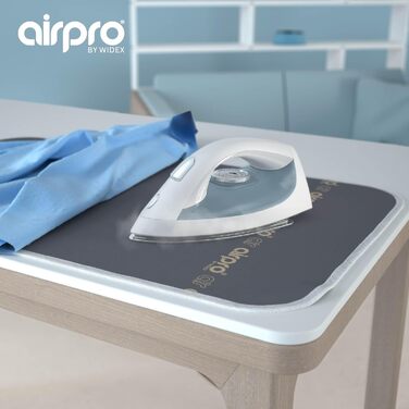 Airpro by Widex Giant Ironing Board Cover - 148x80 cm – 6 Layers! Extra Thick Padding & Durability – Ironing Board Cover for Your Table - Iron Faster and More Comfortably on Your Table Anthracite Giant Ironing Cover