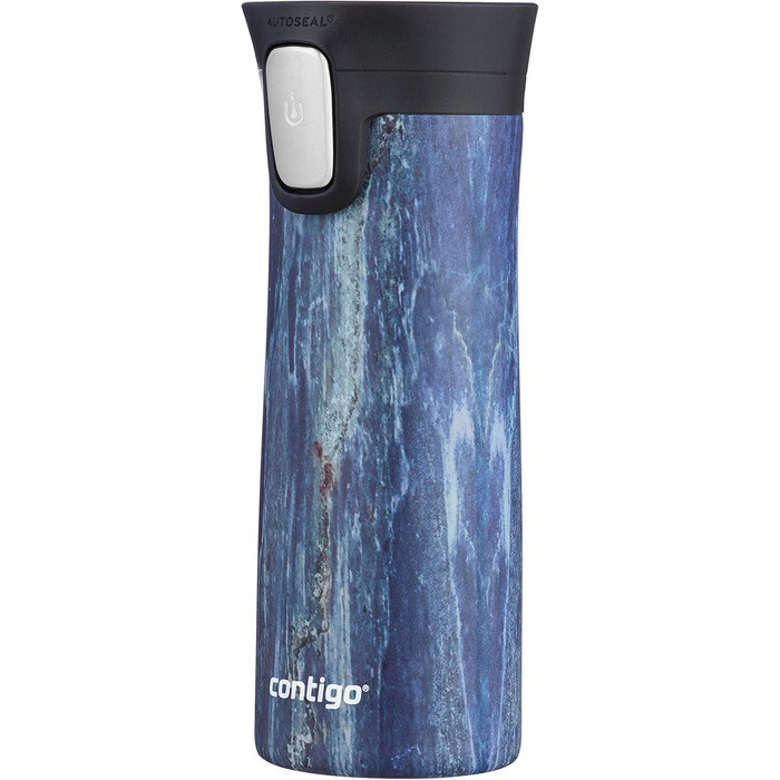 Термокружка Contigo Pinnacle Autoseal, 420 мл, нержавіюча сталь, з функцією Autoseal, для кави з собою, BPA-free, Blueslate