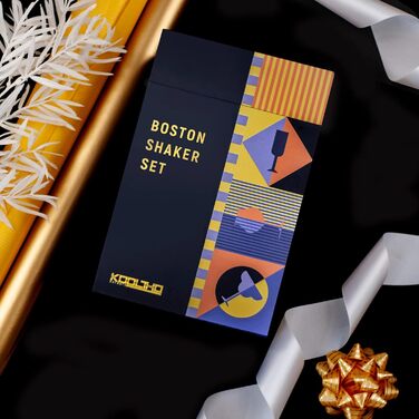 Професійний набір для коктейлів Boston Shaker з підставкою, нержавіюча сталь, подарунок для бармена, оригінальні подарунки для чоловіків і жінок