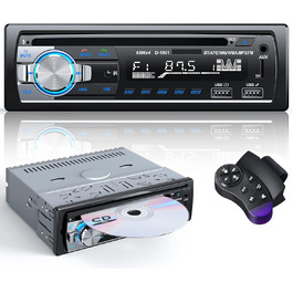 Автомагнітола CENXINY 1 DIN з Bluetooth, CD, RDS, FM/MP3, 2 USB для музики та зарядки, гучний зв'язок