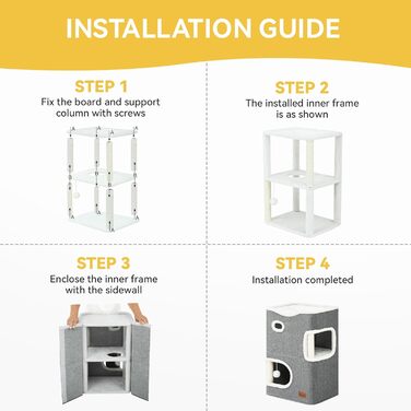 Кігтеточка-будиночок для котів, велика, з інтегрованою кігтедрапальною поверхнею для дому