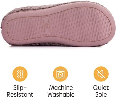 Тапочки халатні жіночі RockDove з флісу, рожеві (36/37 EU)