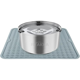 Нержавійна миска для собак Anti Schling без облизування, Slow Feeder для подорожей, 3L з килимком