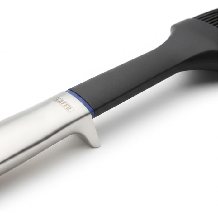Кулінарний пензлик Johann Lafer Turbo з нержавіючої сталі | Ергономічна ручка та сплющені дротики для кращої циркуляції повітря | Точність, швидкість та насолода
