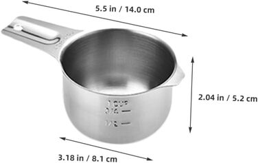 Cabilock 1 Set Measuring Cups Measuring Spoons Set Label Dispenser Teaspoons Instant Kettle Stainless Steel Measuring Cups Adjustable Measuring Spoon Drink Cookie Jar Baking Moulds Stainless Steel