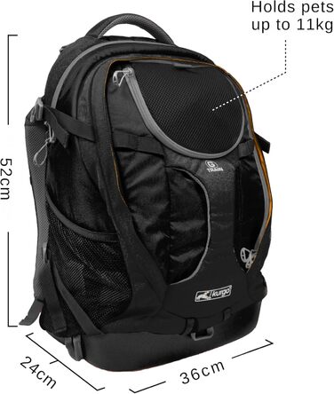 Рюкзак для собак Kurgo G-Train, Navy, 33x53x25 см, до 11 кг, з відділенням для тварин