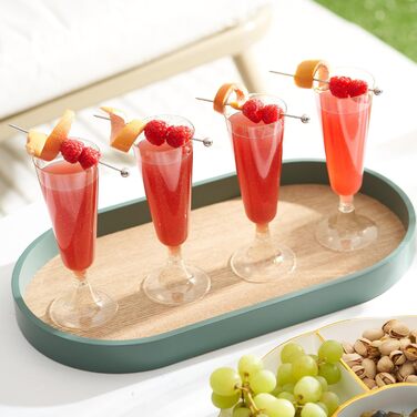 50 Преміум пластикових келихів для шампанського MATANA 150мл - багаторазові келихи для коктейлів, десерту, вина. Ідеально для вечірок та свят!