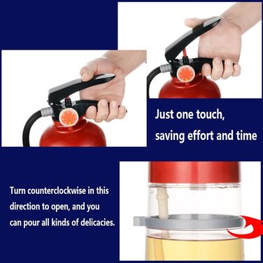 2L Whiskey Aerator, Fire Extinguisher Shape, Beer Maker for Wine, Beer, Whiskey, Drinks, Cocktails, Spirits