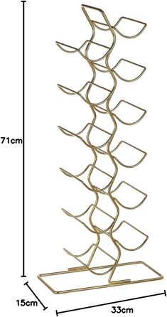 Підставка для вина Premier Housewares, золота, залізний дріт, універсальний розмір