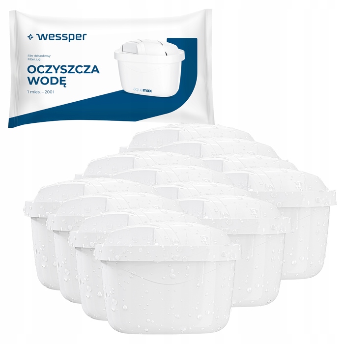 Смінні фільтри для води Wessper AquaMax Standard для фільтра-кувшина, 12 шт.