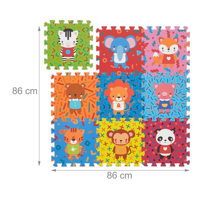 Relaxdays Animal Puzzle Mat