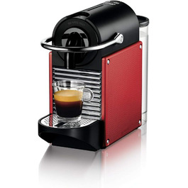 Кавомашина капсульна De'Longhi Nespresso Pixie EN125.R, 1260 Вт, 0,7 л, червона, гнучка підставка для чашок