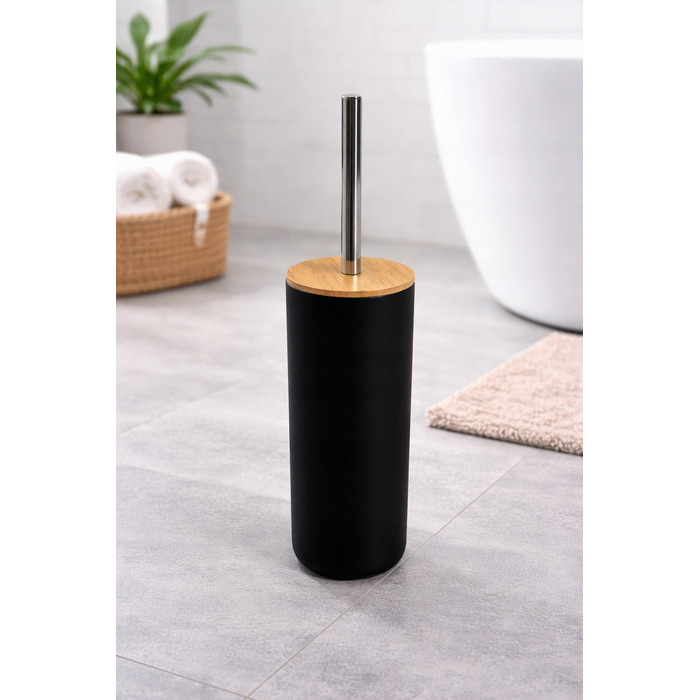 Набір аксесуарів для ванної кімнати (6 предметів): кошик, йоржик для туалету, підставка для зубних щіток та стакан