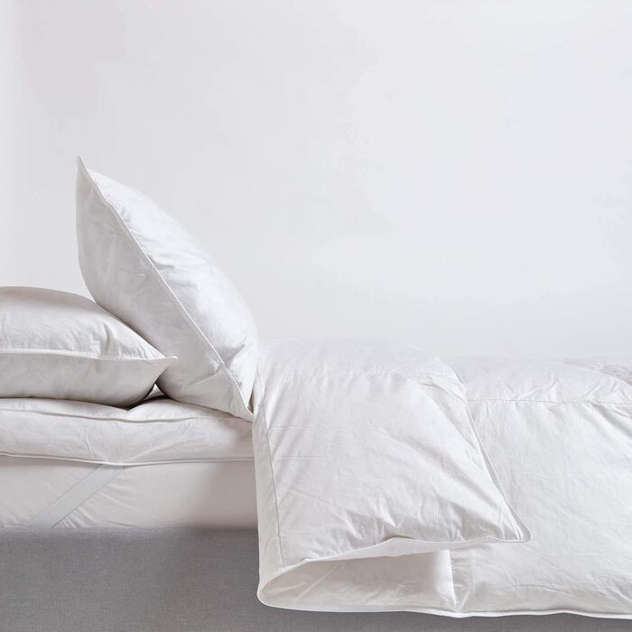 Homescapes Warm Winter Comforter, 200 cm x 200 cm, Down Comforter Heat Class 4-5 with 85% Goose Down and 15% Down, Down Comforter, Quilted Comforter Öko-Tex Certified 200 x 200 cm