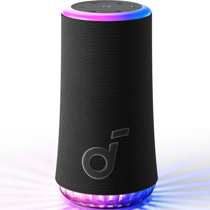 Soundcore Glow - портативна колонка з підсвічуванням, 30W, 360° звук, IP67, 18 годин, EQ, для дому, саду, вечірок