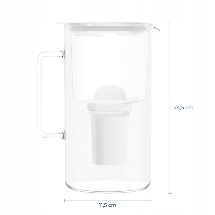 Скляний фільтр-віддін Wessper D4 Borosilicate Mini FF WH з фільтром