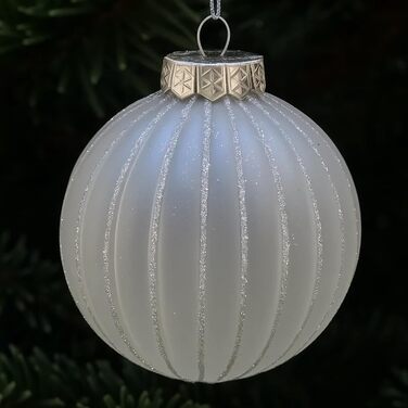 SLEETLY 28шт Білозолоті Новорічні Кулі для Прикраси Ялинки - Набір Декоративних Орнаментів, Сніжинки та Крижані Шарм, Стійкі до Ударів, для Святкового Прикрашання