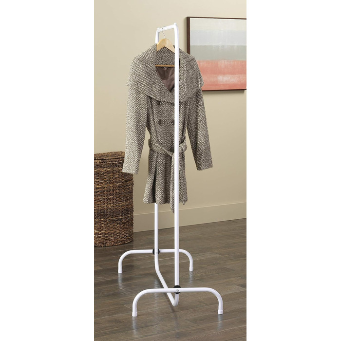 Whitmor Clothes Rack, Adjustable, White/Chrome (White)