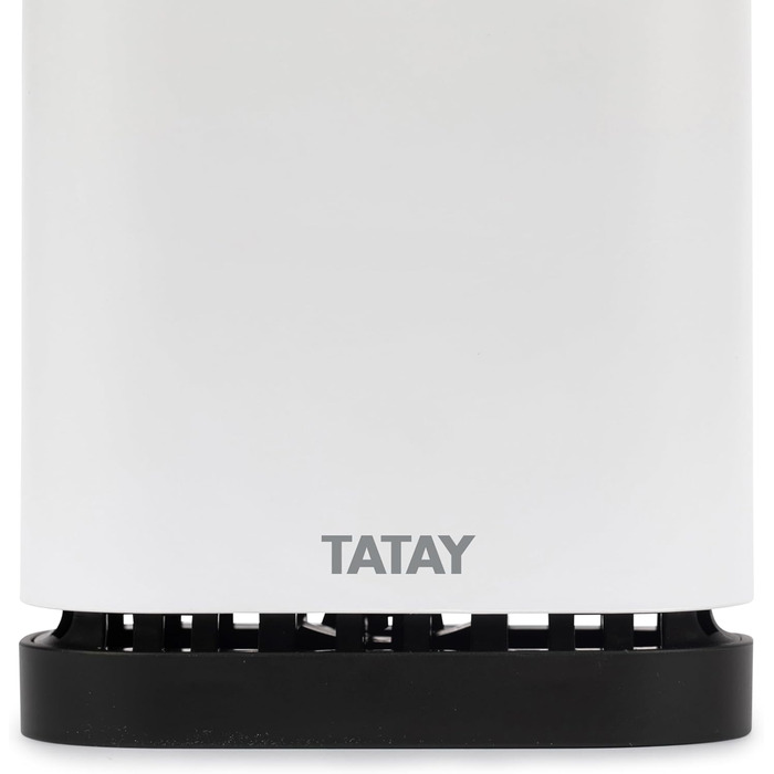 ТАТАЙ Щітка для унітазу з нержавіючої сталі з підставкою | Сучасний дизайн | З внутрішнім контейнером | Легко миється | Для гігієни у ванній кімнаті | 9 x 9 x 37 см | Силіконова щітка