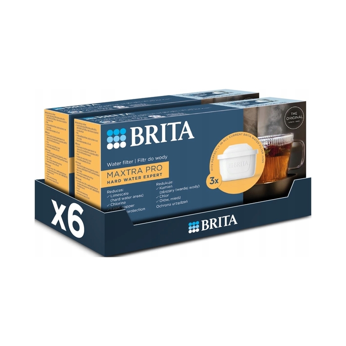 Смінні фільтрувальні картриджі для глека Brita Maxtra Pro Hard Water Expert, 6 шт.