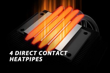 Кулер для процесора ID-COOLING IS-40X V3: низький профіль, 45 мм, 4 heatpipes, 92 мм вентилятор, підтримка Intel LGA1700/1200/115X, AMD AM5/AM4