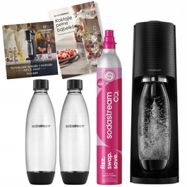 Сифонізатор SodaStream Terra, чорний, 2 пляшки + книга рецептів