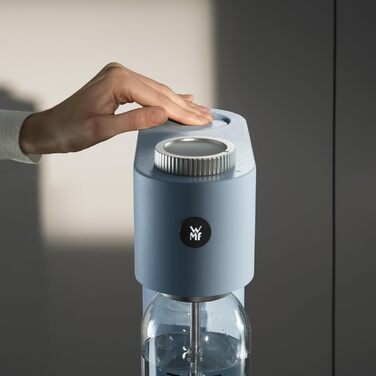 WMF Element One: Автоматичний содовий апарат з нержавіючої сталі, 3 рівні газування, лава (світло-блакитний)