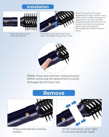 Airstyler 6 в 1 з локон-насадкою: фен-щітка, плойка, об’єм, догляд, 1000W, іонний, для волосся, білий