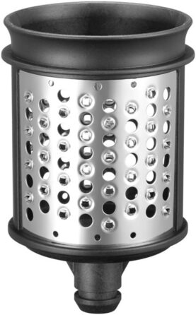 KitchenAid KSMVSA + KSMEMVSC Vegetable Chopper Set, Stainless Steel, Silver, White, 7-Piece