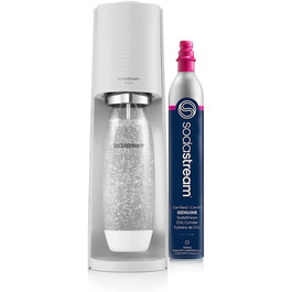 SodaStream Terra: Газовий напій SodaStream Terra (Білий/Опудалий Сад) з балончиком CO2 та пляшкою DWS