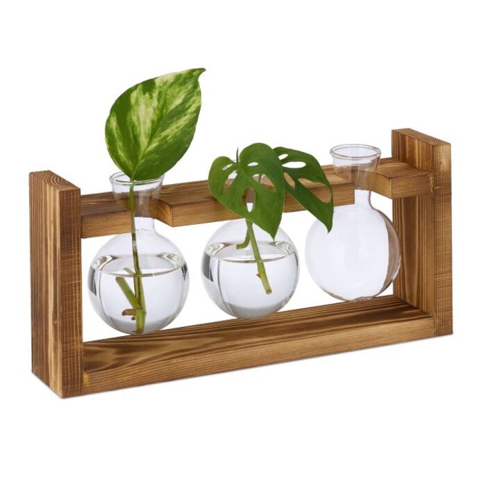 Relaxdays Reagent Tube Vase with Stand