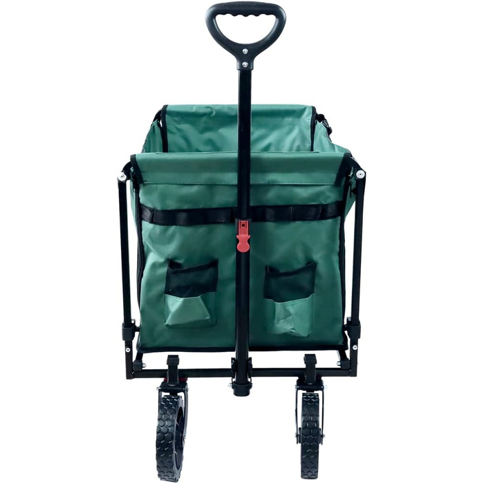 FROSAL Візок для собак Bruno, зелений, складний | Транспортний візок для тварин з легким доступом