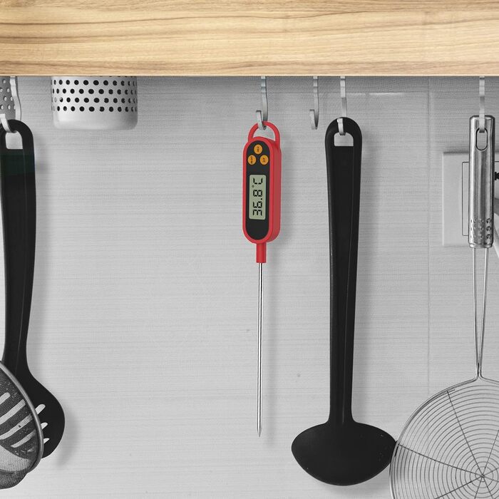 Цифровий термометр для кухні: приготування їжі, м'яса, молока, дитяче харчування | LCD дисплей, довга сонда