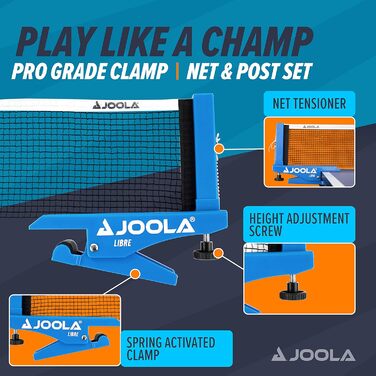 Сітка для настільного тенісу JOOLA LIBRE Outdoor - регульована, для відпочинку