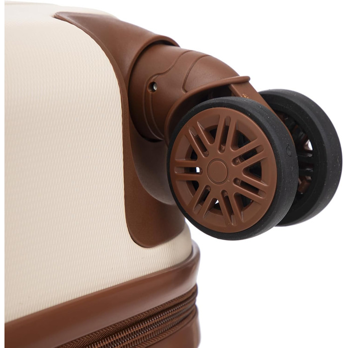 Набір валіз-ролерів (3 шт): M, L, XL, білий, з коліщатками 360°, замком, зручною ручкою. Elfenbeinweiß