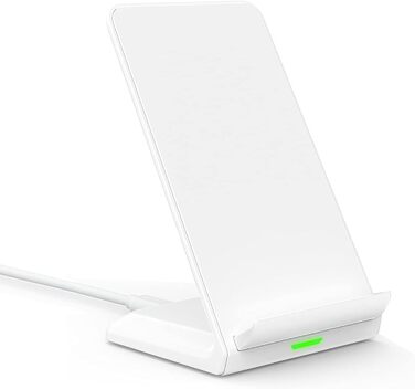 Бездротова зарядка з підставкою для смартфонів iPhone, Samsung, Google. Швидка індуктивна зарядка для телефонів.