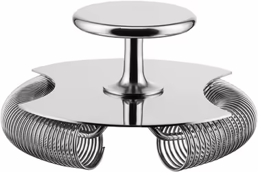 Alessi The Tending Box GIA27 - Double Bar Strainer for Designer Cocktails, made of 18/10 stainless steel, dishwasher safe, steel