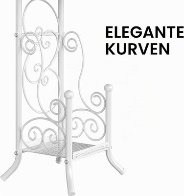 Тримач для туалетного паперу Simple Houseware в англійському стилі, білий, серія Opulent Garden