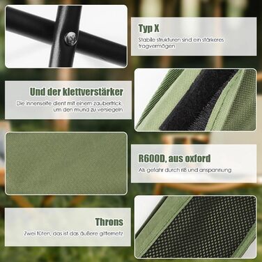 Складаний стілець для відпочинку: садовий, туристичний, для кемпінгу. Легкий та портативний