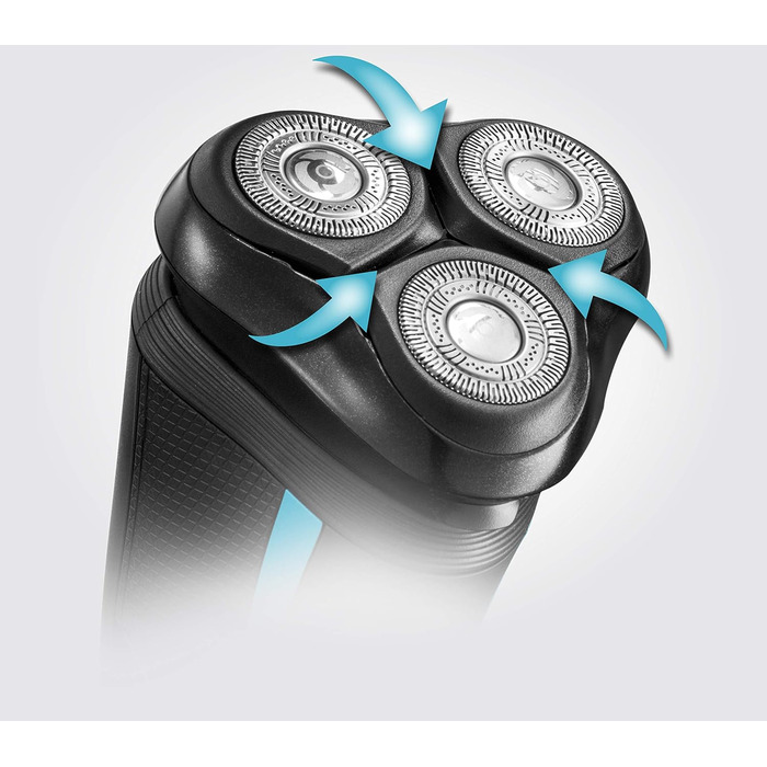 Електричний чоловічий гоління Remington R6 Aqua Rotationsrasierer R6000 – вологий/сухий, USB, 60 хв, з тримером