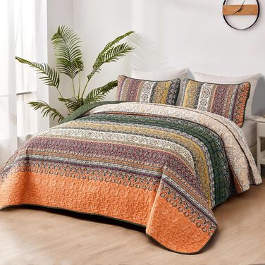 Пухова ковдра WONGS Bohemian, розмір King, 261.6 x 228.6 см, жовто-помаранчевий колір, 3 шт.